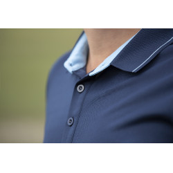 Polo voor heren Classico HKM Blu scuro