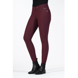 Pantalon Beagle fond intégral en silicone HKM Bordeaux
