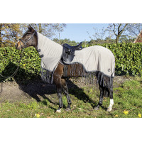 Coperta anti-mosche Frange Stylec.amovibile HKM Argento / grigio Coperta anti-mosche Frange Stylec.amovibile HKM Argento / grigio