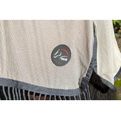 Coperta anti-mosche Frange Stylec.amovibile HKM Argento / grigio Coperta anti-mosche Frange Stylec.amovibile HKM Argento / grigio