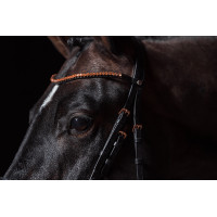 Briglia Rosegold Glamour Style HKM Nero / oro rosa Briglia Rosegold Glamour Style HKM Nero / oro rosa