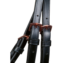 Briglia Rosegold Glamour Style HKM Nero / oro rosa