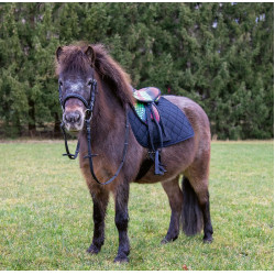 Sella per Shetland set Colourful HKM Cuore / nero