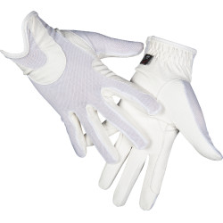 Guanti Grip Mesh HKM Bianco