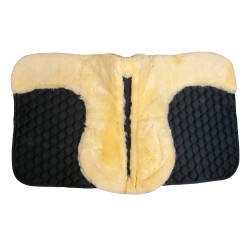 Tappeto in vero montone HKM Nero / naturale