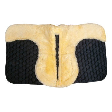 Tappeto in vero montone HKM Nero / naturale