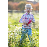 T-shirt funzionale Hearts Kids HKM Bianco / rosa acceso Motivi