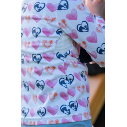 T-shirt funzionale Hearts Kids HKM Bianco / rosa acceso Motivi T-shirt funzionale Hearts Kids HKM Bianco / rosa acceso Motivi