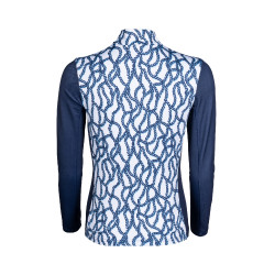 Strato base Catena HKM Bianco / blu navy