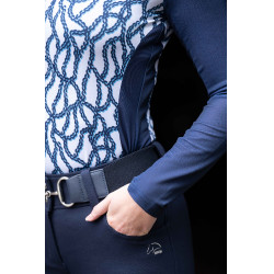 Strato base Catena HKM Bianco / blu navy