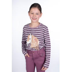 Polo a maniche lunghe Alva HKM Lilla Blu