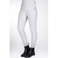 Pantaloni Alexis con fondo integrale in silicone HKM Bianco