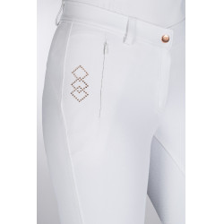 Pantaloni Alexis con fondo integrale in silicone HKM Bianco Pantaloni Alexis con fondo integrale in silicone HKM Bianco