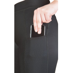 Leggings Mesh con fondo integrale in silicone HKM Nero Leggings Mesh con fondo integrale in silicone HKM Nero