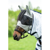 Maschera anti-mosche New Mexico con orecchie HKM Grigio Maschera anti-mosche New Mexico con orecchie HKM Grigio