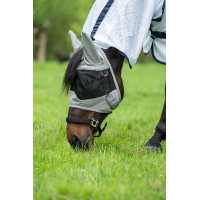 Maschera anti-mosche New Mexico con orecchie HKM Grigio Maschera anti-mosche New Mexico con orecchie HKM Grigio