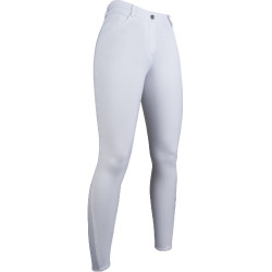 Pantaloni Sunshine Competition con fondo in silicone integrale HKM Bianco Pantaloni Sunshine Competition con fondo in silicone integrale HKM Bianco