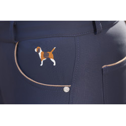Pantaloni Beagle con rinforzi in silicone HKM Blu scuro Pantaloni Beagle con rinforzi in silicone HKM Blu scuro
