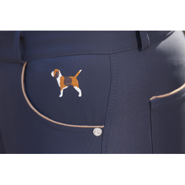 Pantaloni Beagle con rinforzi in silicone HKM Blu scuro Pantaloni Beagle con rinforzi in silicone HKM Blu scuro