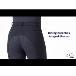 Pantaloni Rosegold Glamour Winter Style HKM Blu scuro / oro rosa Blu marino Pantaloni Rosegold Glamour Winter Style HKM Blu scuro / oro rosa Blu marino