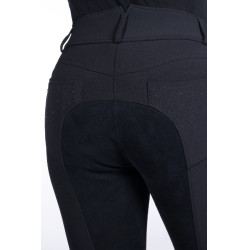 Pantaloni HKM Savona Style full seat Alos Nero Pantaloni HKM Savona Style full seat Alos Nero