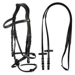 Briglia anatomica in cuoio messicano Equestro