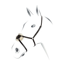Briglia con capezzina messicana Equestro Nero