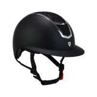 Casco Eclipse con strass e visiera larga (3 imbottiture) Equestro Nero / argento Casco Eclipse con strass e visiera larga (3 imbottiture) Equestro Nero / argento