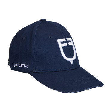 Cappellino unisex della nuova collezione Equestro Marino / bianco Blu