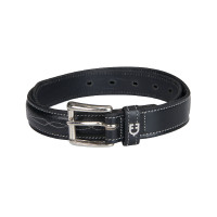 Cintura in pelle con ricamo artigianale Equestro Nero Cintura in pelle con ricamo artigianale Equestro Nero