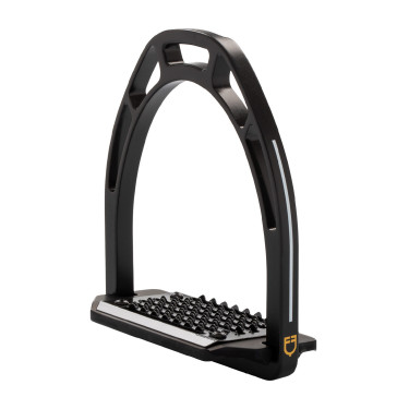 Staffili in alluminio con pedana inclinata Pro HPS Equestro Nero Staffili in alluminio con pedana inclinata Pro HPS Equestro Nero