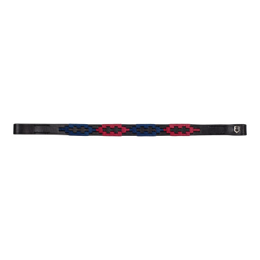 Frontalino in cuoio con decorazioni bicolori Polo S Equestro