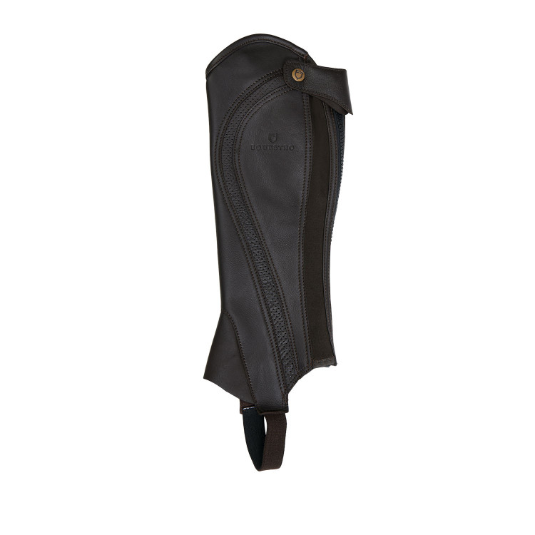 Mini-chaps unisex in pelle traforata per un comfort massimo Salisbury Equestro