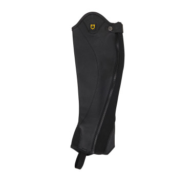 Mini chaps in pelle morbida con cerniera laterale Magellano Equestro Nero