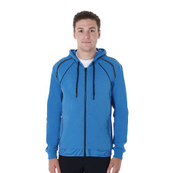 Felpa con cappuccio in cotone con zip da uomo Equestro