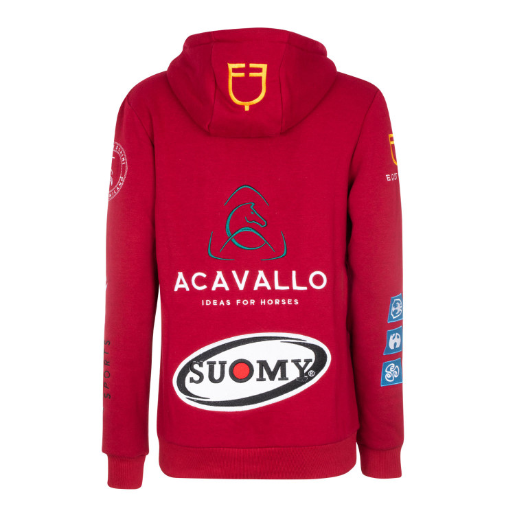 Felpa con cappuccio da donna con multi-logo Equestro