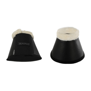 Campanelle in ecopelle montone con chiusura in velcro Acavallo Bianco