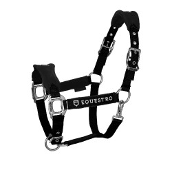Capestro in nylon con lunghina e imbottitura in pile Equestro