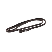 Longhina in cuoio con catena argentata Equestro Marrone scuro Longhina in cuoio con catena argentata Equestro Marrone scuro