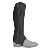 Mini-chaps in pelle Chester Equestro Nero