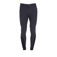 Pantaloni aderenti con grip integrale da uomo Aria Equestro Nero Pantaloni aderenti con grip integrale da uomo Aria Equestro Nero