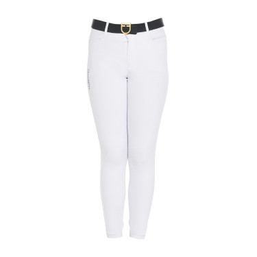 Pantaloni aderenti bambino Amani Equestro Bianco