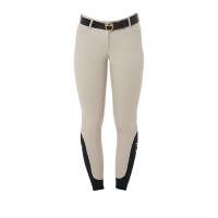 Pantalon femme avec grip intégral Aria en tissu technique Equestro Oxford tan