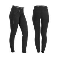 Pantaloni da donna Selene in cotone stretch Equestro Nero
