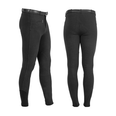 Pantaloni uomo Urano in cotone stretch Equestro Nero