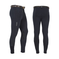 Pantaloni uomo Zeus con grip al ginocchio in cotone stretch Equestro Marina