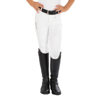Pantaloni Kasumi da bambino in materiale stretch Equestro Bianco Pantaloni Kasumi da bambino in materiale stretch Equestro Bianco