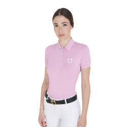 Polo da allenamento aderente in tessuto traspirante da donna Equestro
