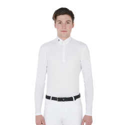 Polo da competizione a maniche lunghe da uomo Nestor Equestro
