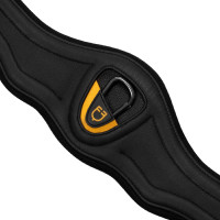 Cinghia anatomica in pelle con neoprene goffrato e imbottito Equestro Nero Cinghia anatomica in pelle con neoprene goffrato e imbottito Equestro Nero